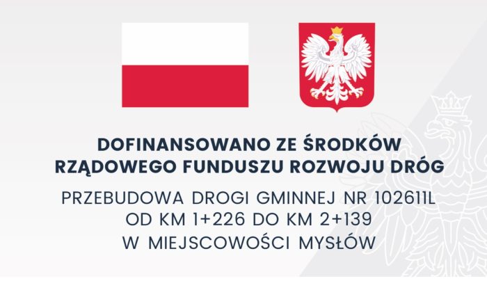 Miniaturka artykułu Przebudowa drogi gminnej w m. Mysłów w ramach RFRD 2024