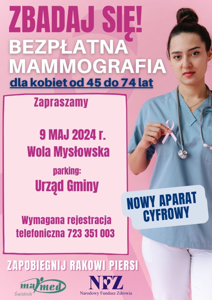 Miniaturka artykułu Bezpłatna mammografia