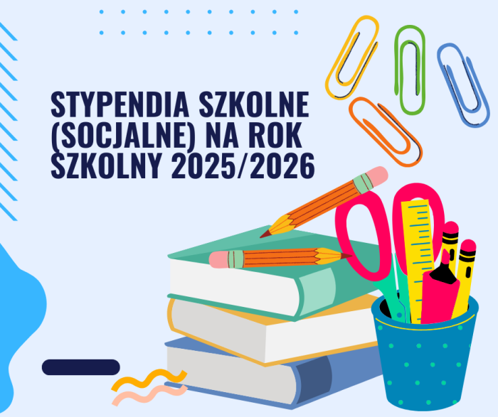 Miniaturka artykułu Stypendia szkolne 2025/2026 – nabór wniosków od 1 do 15 września!