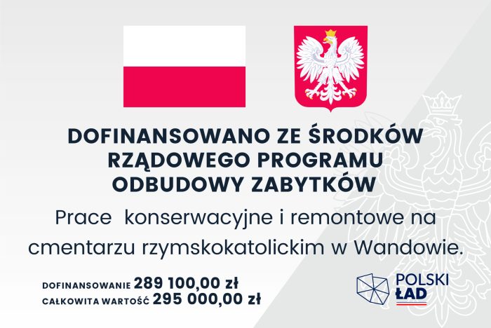 Miniaturka artykułu Prace konserwacyjne i remontowe na cmentarzu w Wandowie