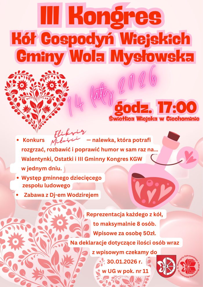 Miniaturka artykułu Zapraszamy na III Kongres Kół Gospodyń Wiejskich