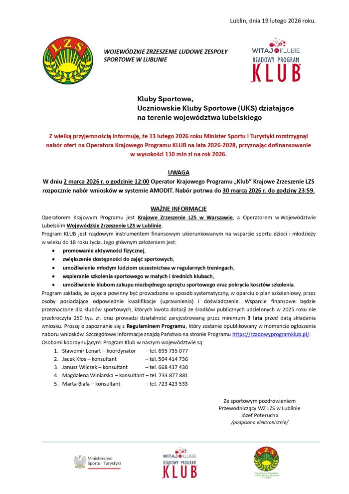 Miniaturka artykułu Program Klub-edycja 2026