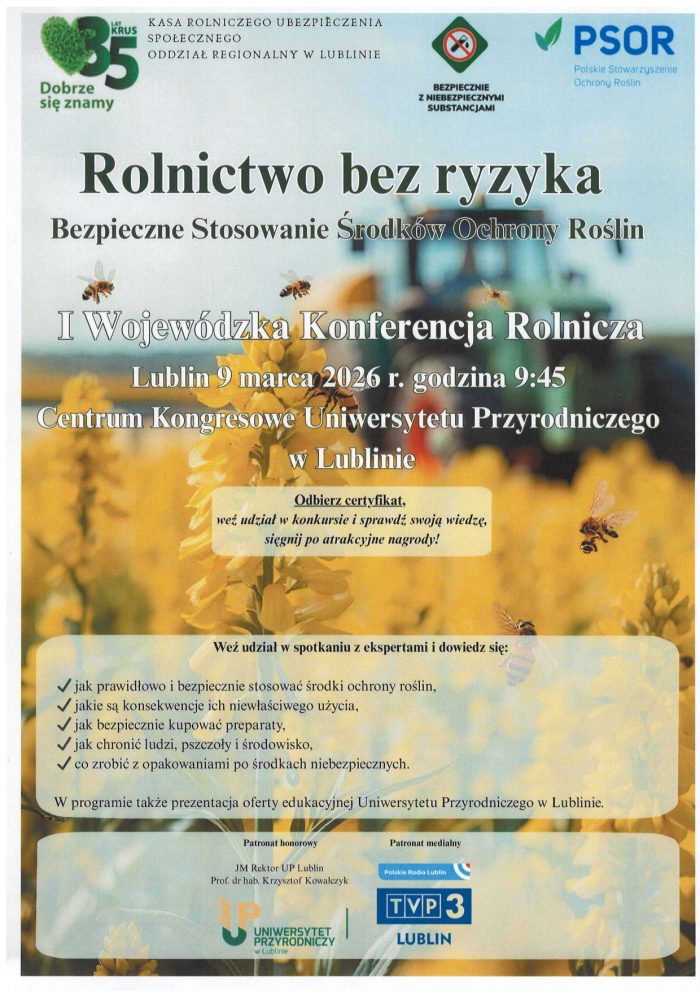 Miniaturka artykułu Zaproszenie na I Wojewódzką Konferencję Rolniczą