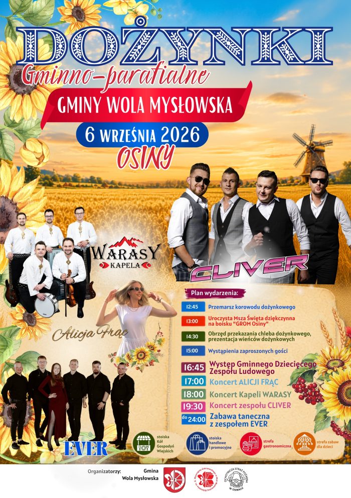 Miniaturka artykułu Zapraszamy na Dożynki Gminne